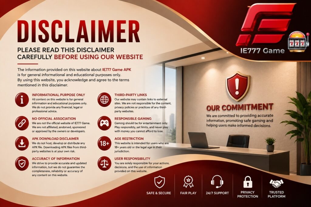 Disclaimer Ie777